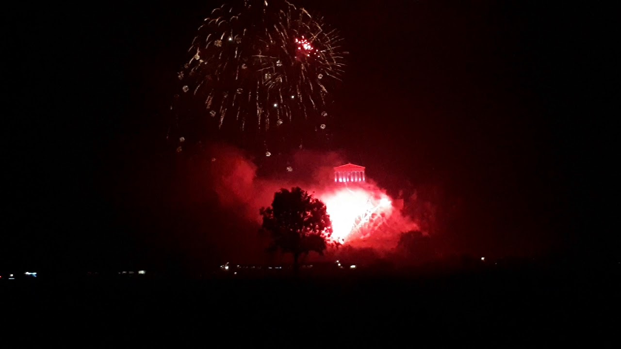 Jubiläumsfeuerwerk Walhalla Regensburg