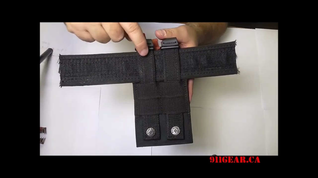 How to Attach a MOLLE Pouch to your Duty Belt from 911gear.ca #911gearcanada