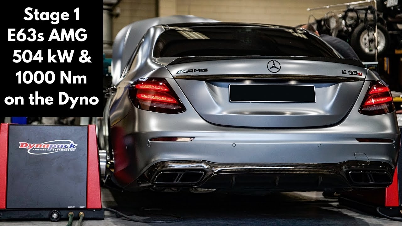 Mercedes AMG E63S AMG with Stage 1 ECU tune on the Dyno!