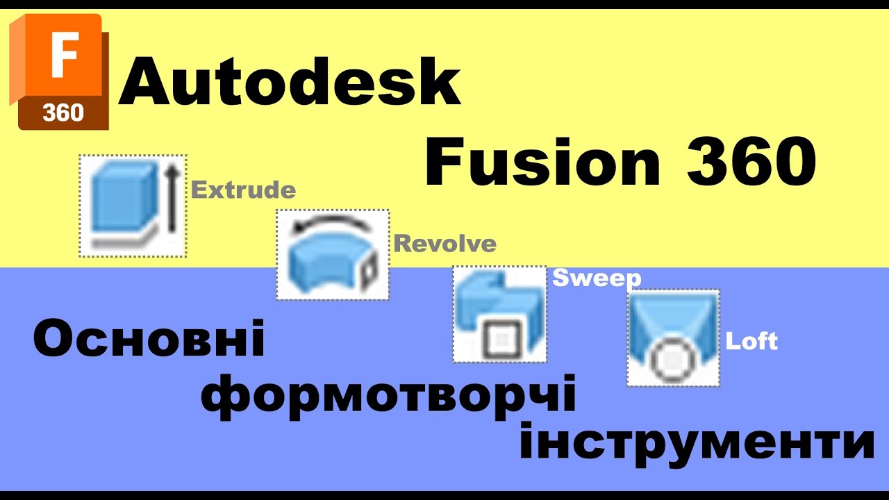 Fusion 360. Лекція 7.Основні формотворчі інструменти в Autodesk Fusion 360