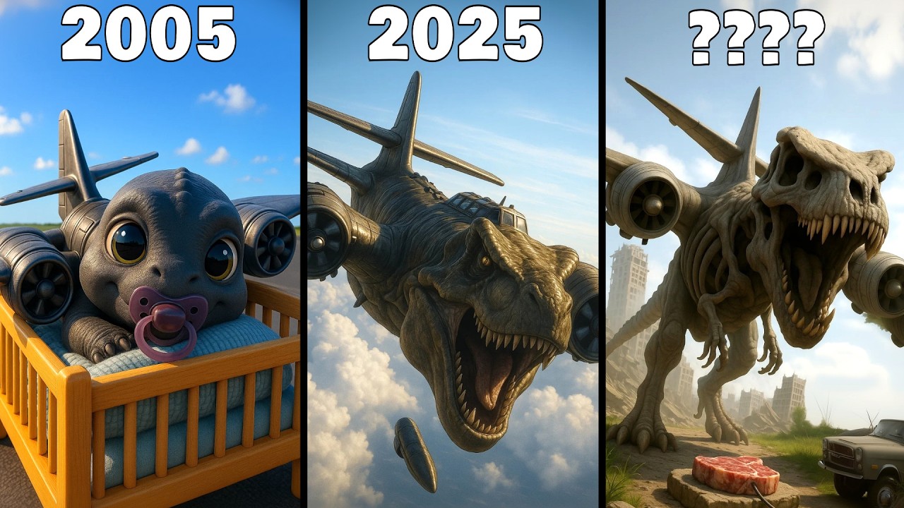 Evolution of Nuclearo Dinossauro - Italian Brainrot