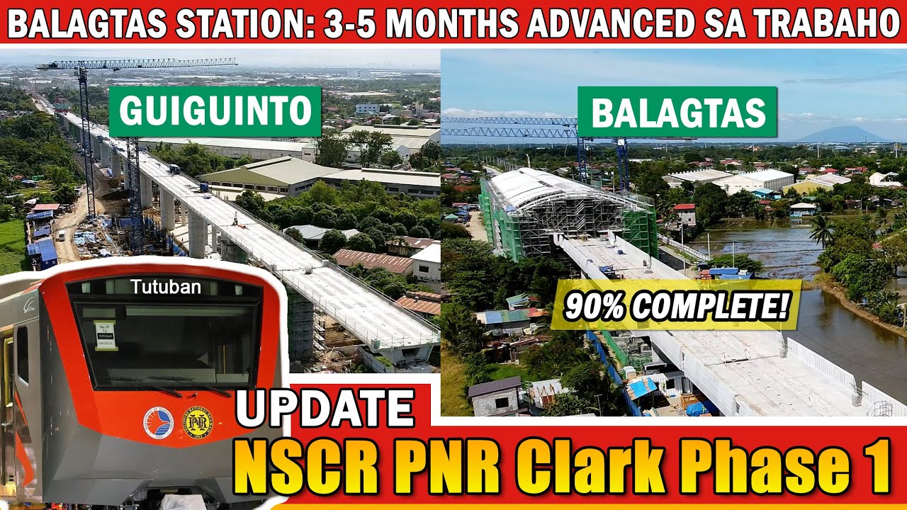 NSCR Guiguinto Balagtas Update | PNR Clark Phase 1 Update