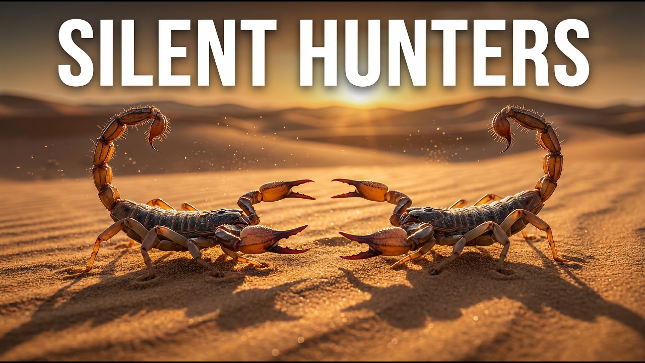 SILENT HUNTERS 🦂 Two Scorpions Fight in the Desert (4K Wildlife)