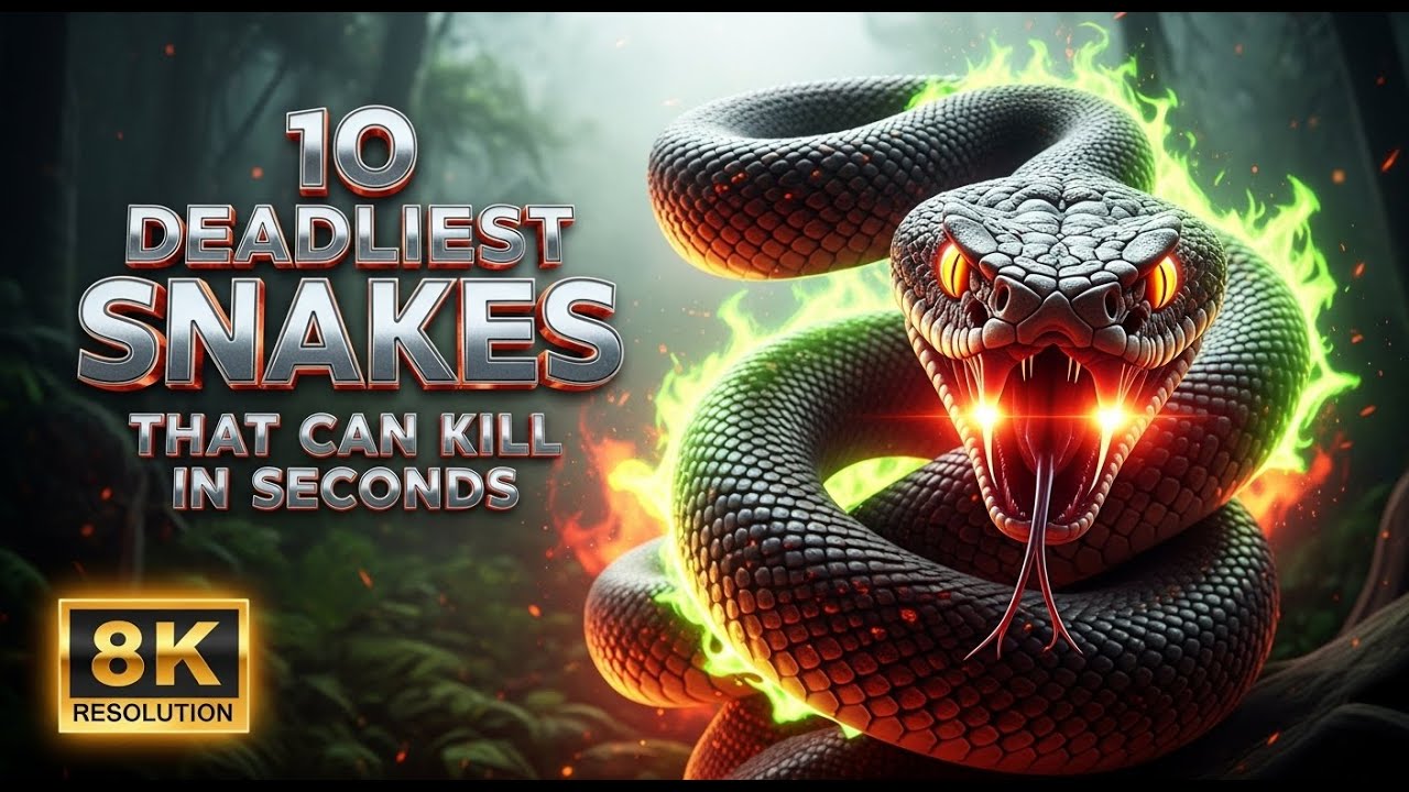 10 Deadliest Snakes That Can Kill in Seconds | Most Dangerous Snakes in the World