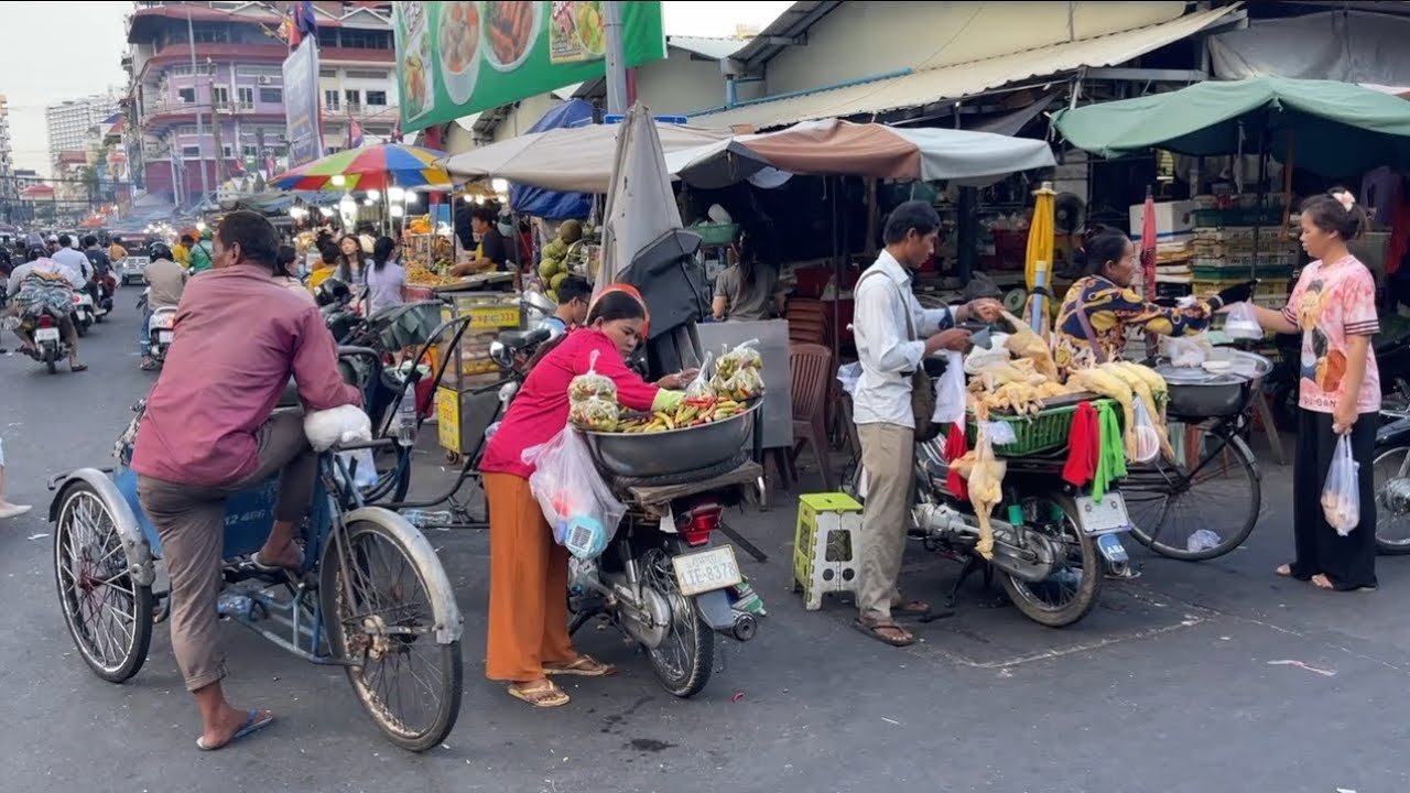 Phsar Kandal in Phnom Penh City, Cambodia