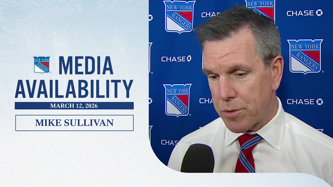 NYR at WPG: Mike Sullivan Postgame Media Availability | March 12, 2026