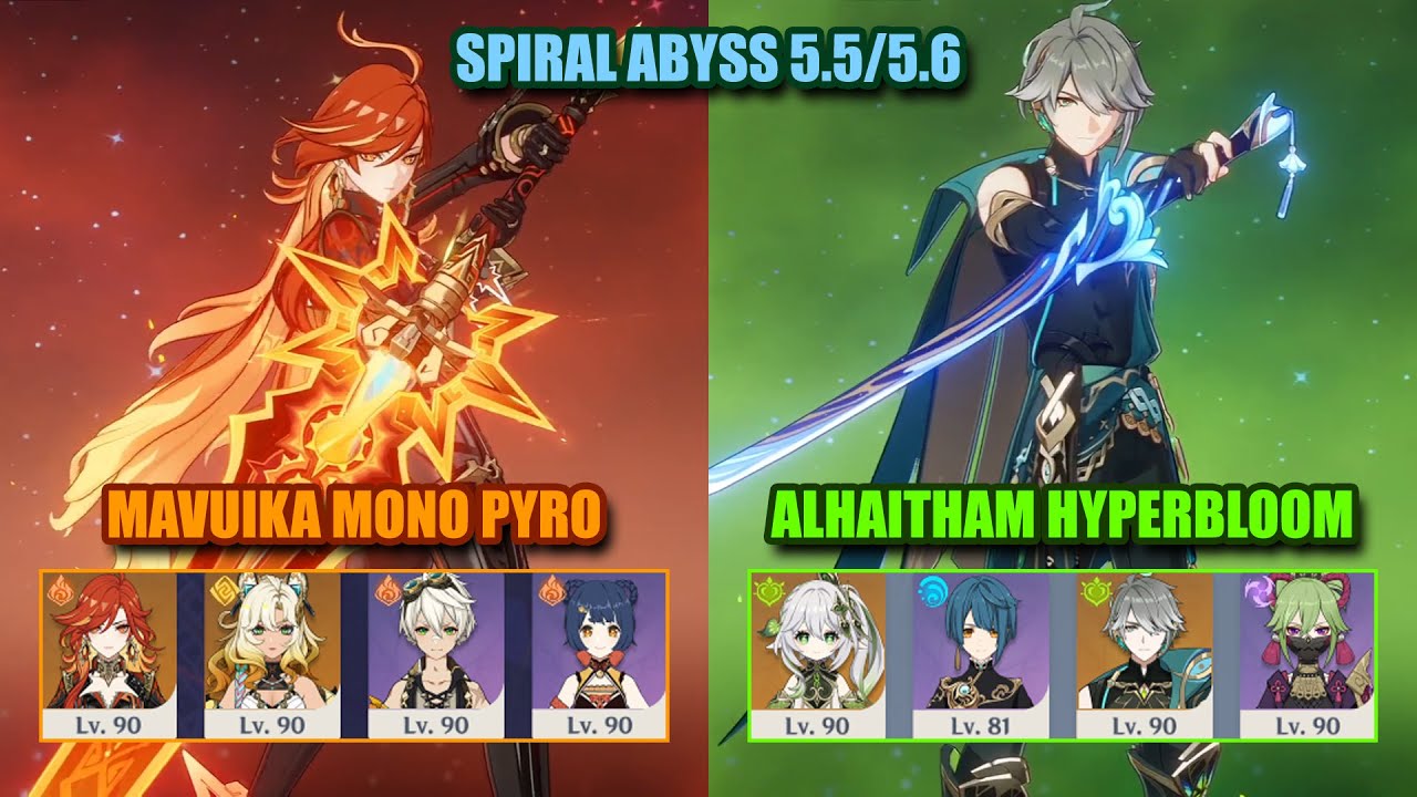 NEW Spiral Abyss 5.5/5.6 | Mavuika Xilonen Mono Pyro & Alhaitham Hyperbloom | Genshin Impact