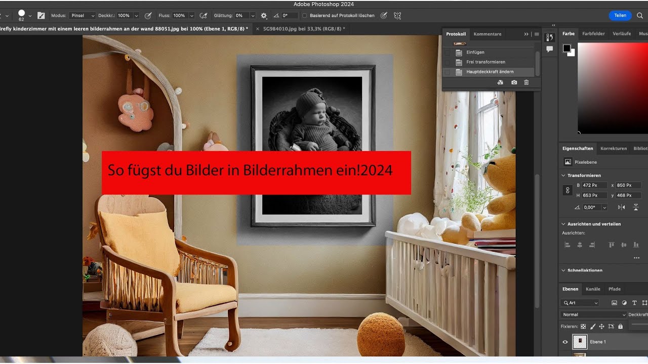 So fügst du Bilder in Bilderrahmen ein!2024