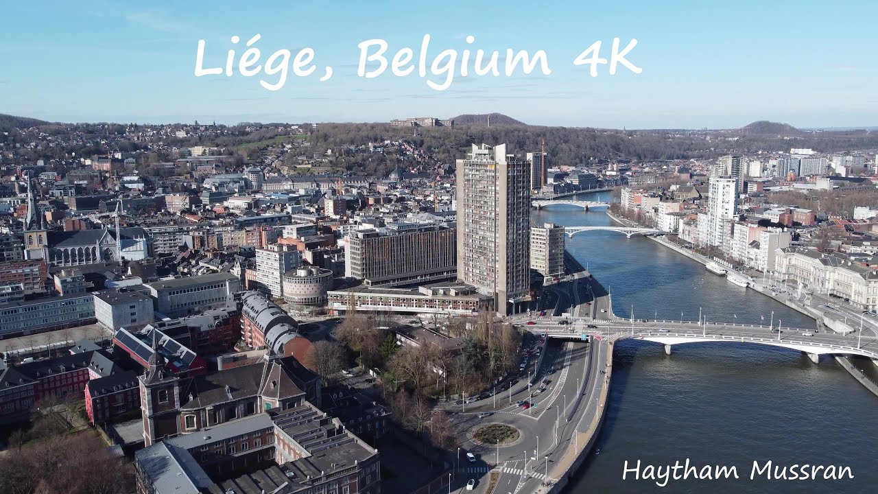 Li&egrave;ge, Belgium 4K Walking Tour 2021 & Amazing Drone Shots مدينة لياج الجانب الفرنسي البلجيكي