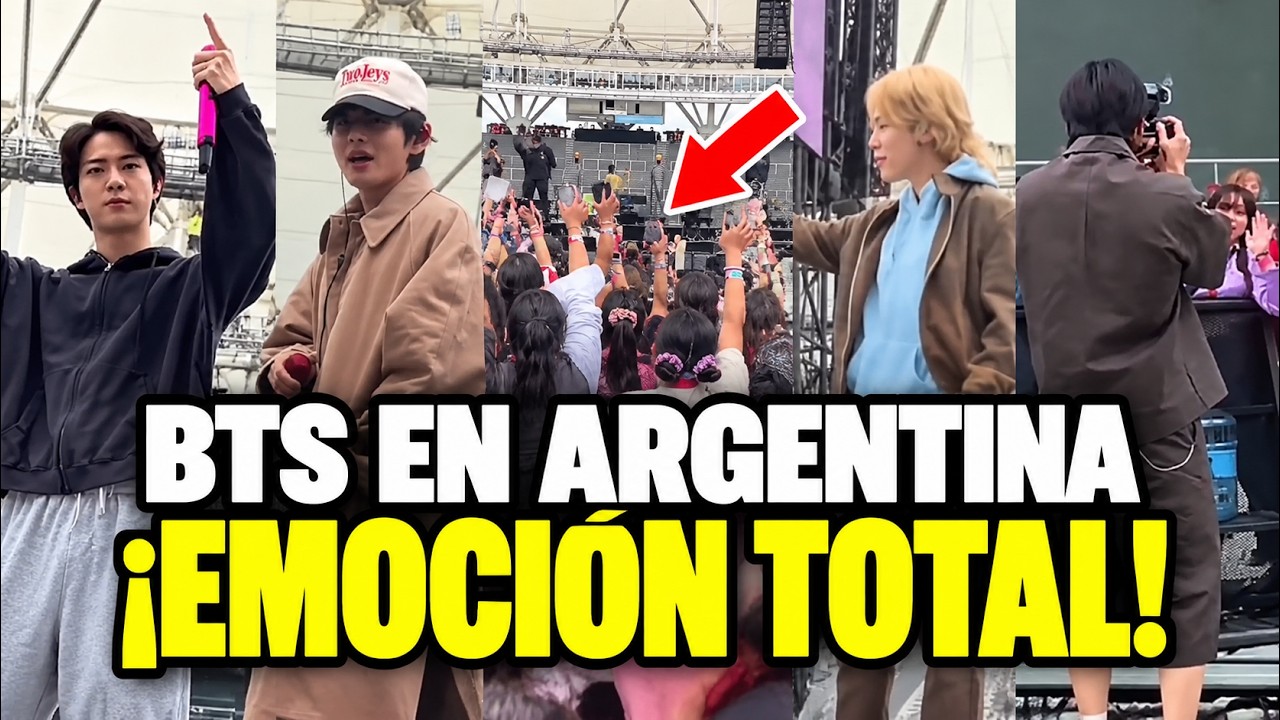 BTS EN ARGENTINA: SORPRENDIDOS EN LA PRUEBA DE SONIDO &iexcl;EMOCI&Oacute;N TOTAL!