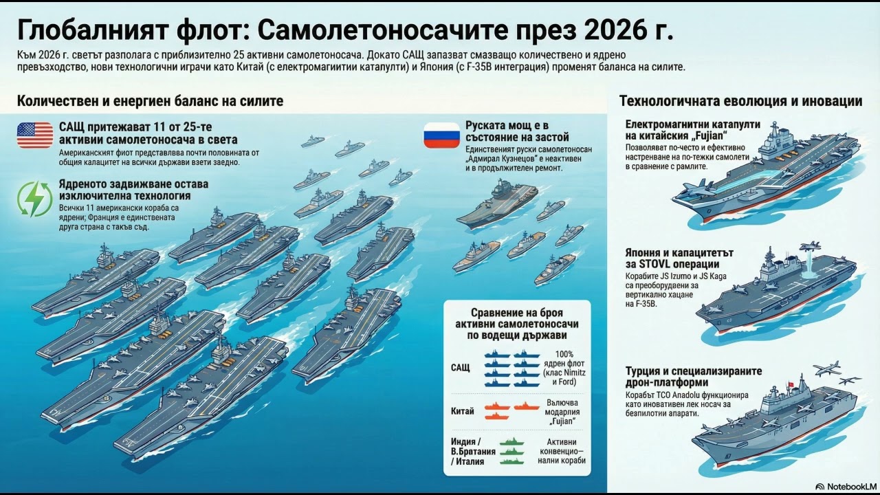 Самолетоносачите по света през 2026 г