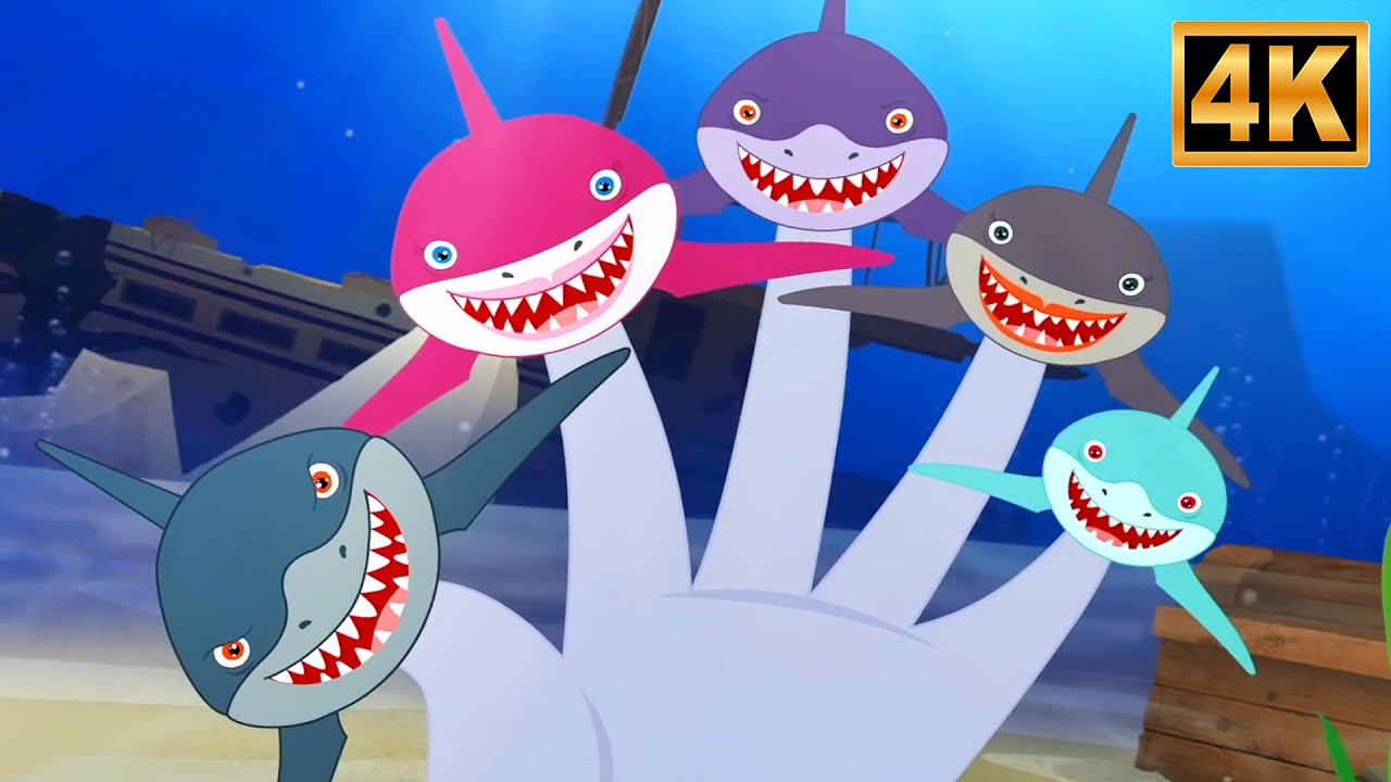 Finger Family Sharks | Baby Shark Family Nursery Rhyme for Children