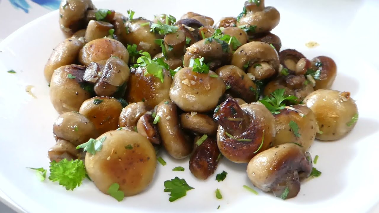 ЖАРЕНЫЕ НА МАСЛЕ ГРИБЫ С ЧЕСНОКОМ И ПАРСЛЕЕМ ВКУСНЫЕ И ПРОСТОЕ # 26