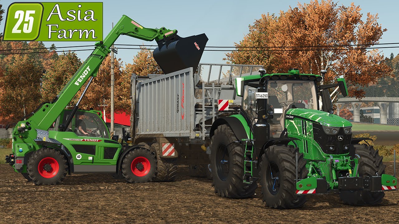LS 25 Asia Farm #48 Mist streuen mit neuem Teleskoplader!