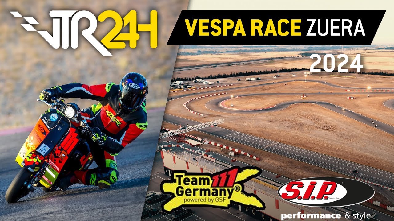 24 Stunden Vespa-Rennen mit Team Germany | Vespa The Resistance 2024 Zuera