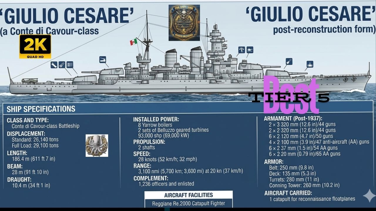 🔥Julio Cesare - Tier 5 Monster 🔥#worldofwarships #wows #cq