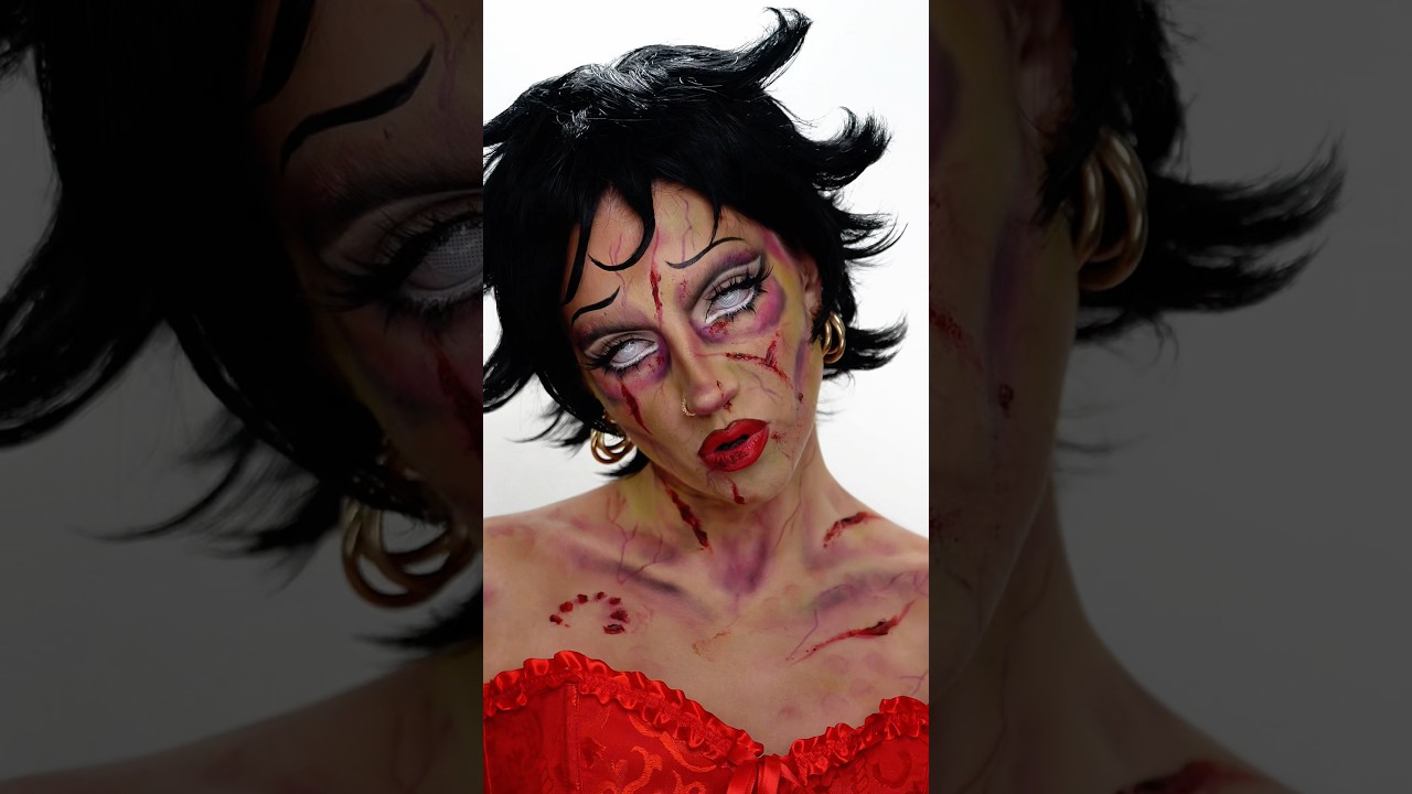зомби Бетти Буп🧟&zwj;♀️💋 #хеллоуин #макияж #беттибуп #косплей