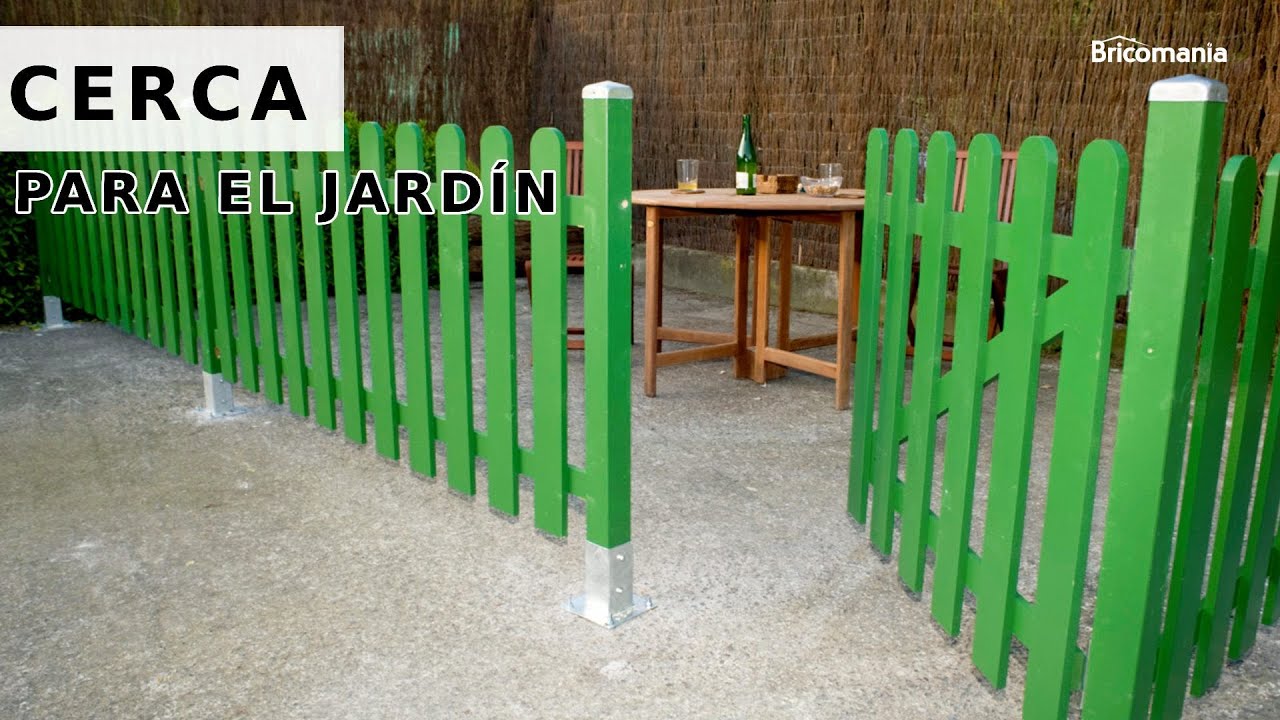 CERCA de MADERA para jardín o terraza ¡Transformación del patio! // Bricomania
