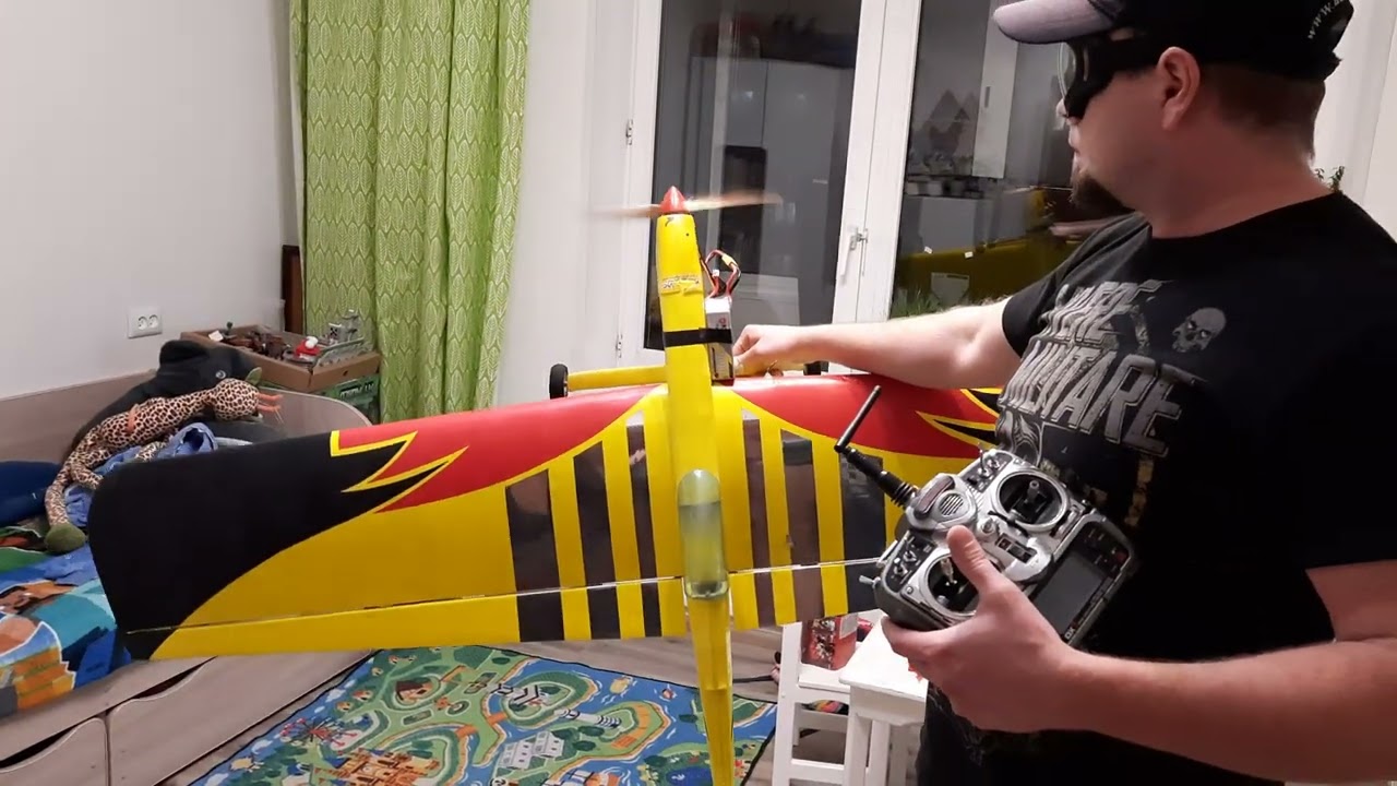 Cordline control dualsky eco 3520c 510kv hobbywing platinum 60a gnb 2800mAh 6s кордовоая на электро