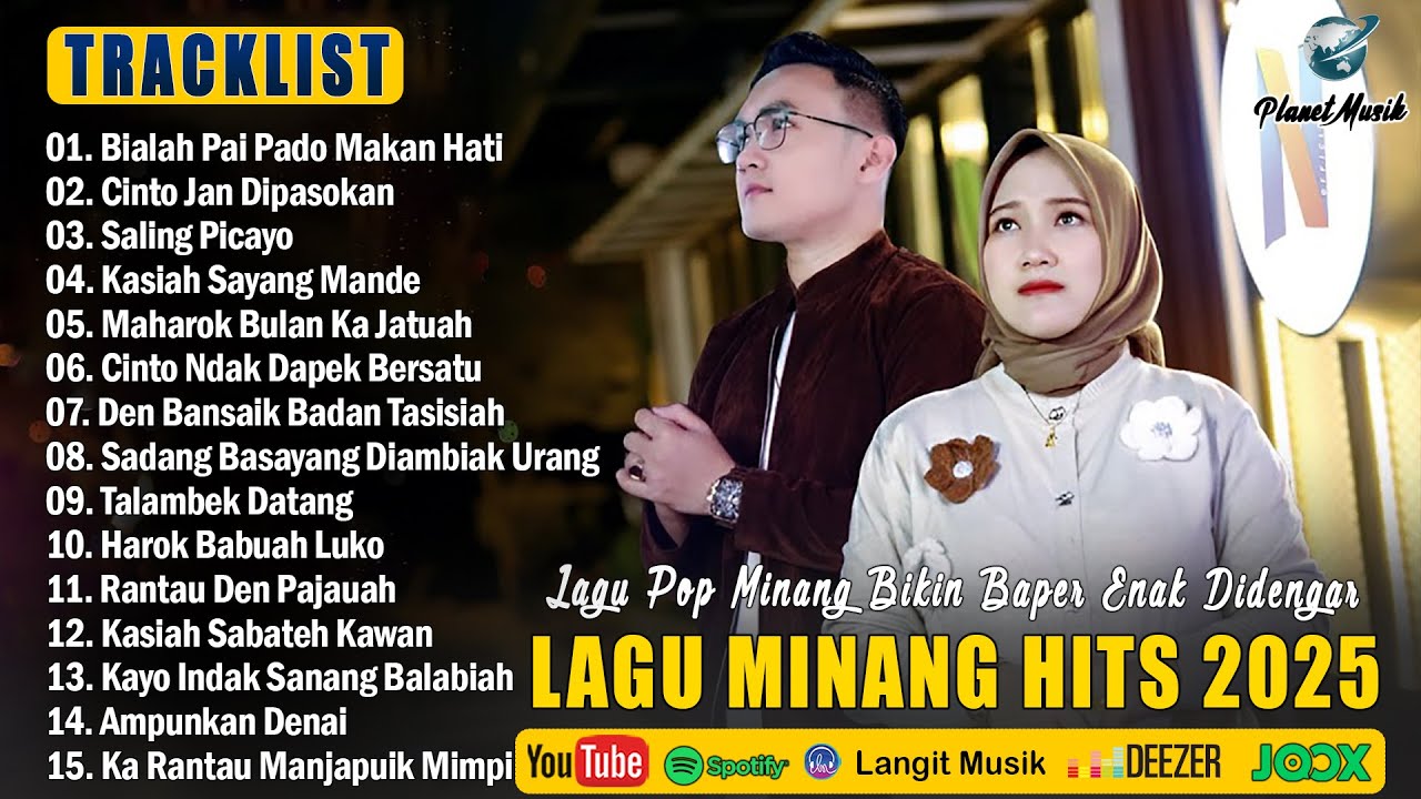 Lagu Minang Terbaru 2025 Paling Enak Didengar - Pop Minang Bikin Baper Full Album