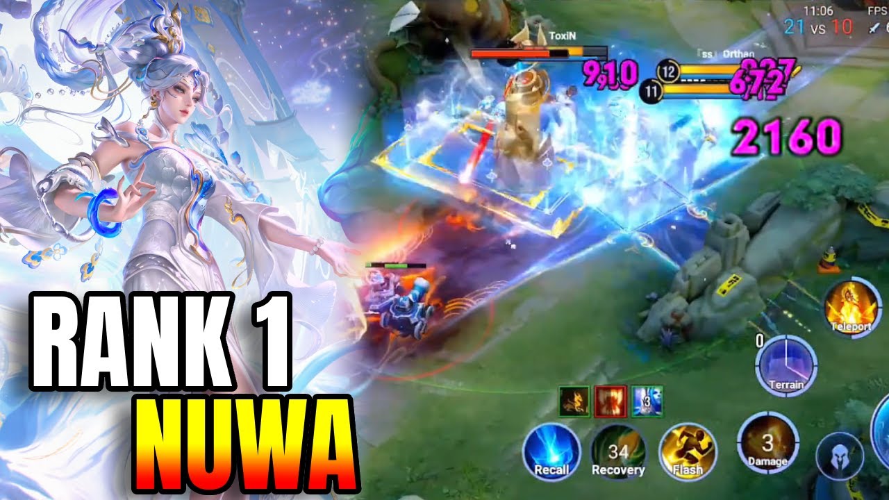Top 1 Global Nuwa! High Rank Domination in Honor of Kings