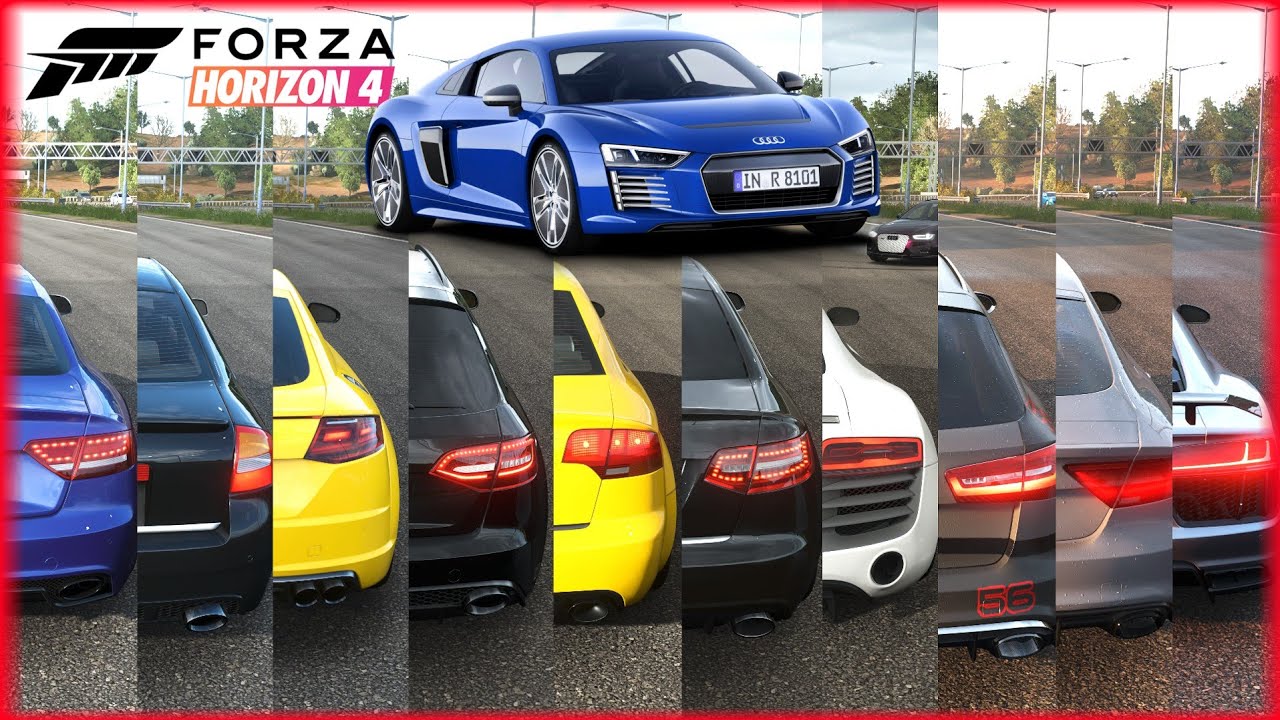 Top 10 Fastest AUDI Cars - Forza Horizon 4 | Speed Battle