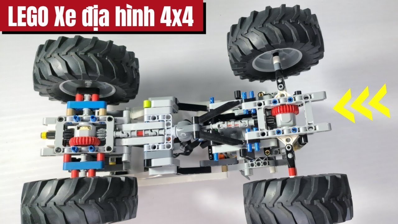 Lego Technic RC Xe Địa Hình 4x4 2 Cầu | Lắp Ráp Mô Hình Offroad Cực Ngầu