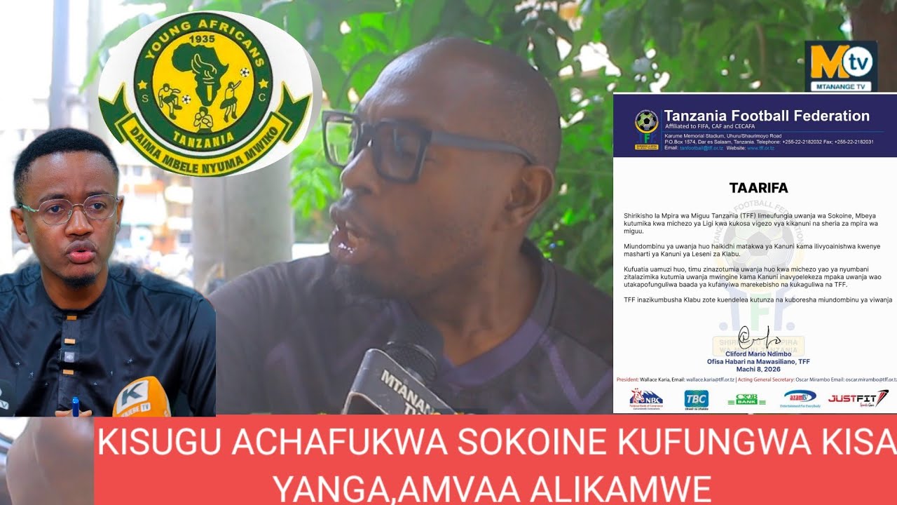 🚨KISUGU AWAVAA BODI YA LIGI KUFUNGIA UWANJA SOKOINE  KISA YANGA.