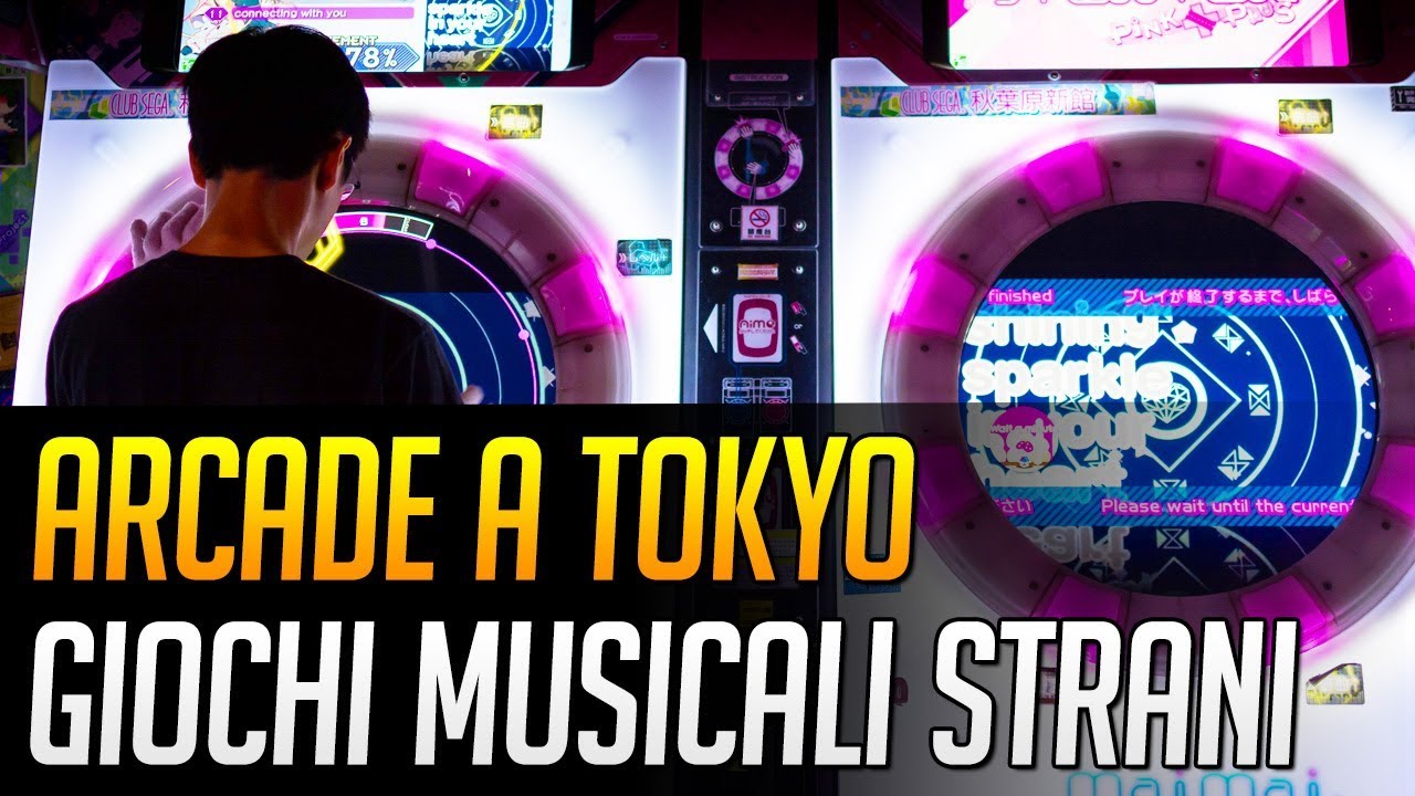 Giochi musicali strani negli arcade di Tokyo