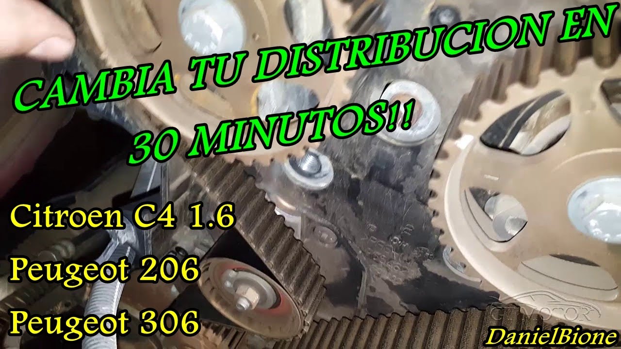 Como Cambiar Correa de Distribución Citroen C4 / Peugeot 206 1.6 16v