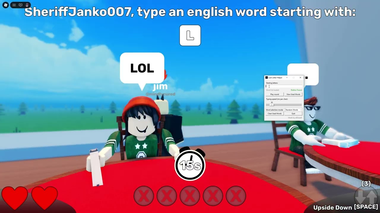 Last Letter Cheat/Hack *NO SCRIPT*