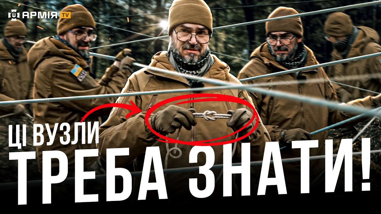 АРМІЙСЬКІ ВУЗЛИ, ЯКІ ВРЯТУЮТЬ ТВОЄ ЖИТТЯ: як правильно використовувати мотузку на війні