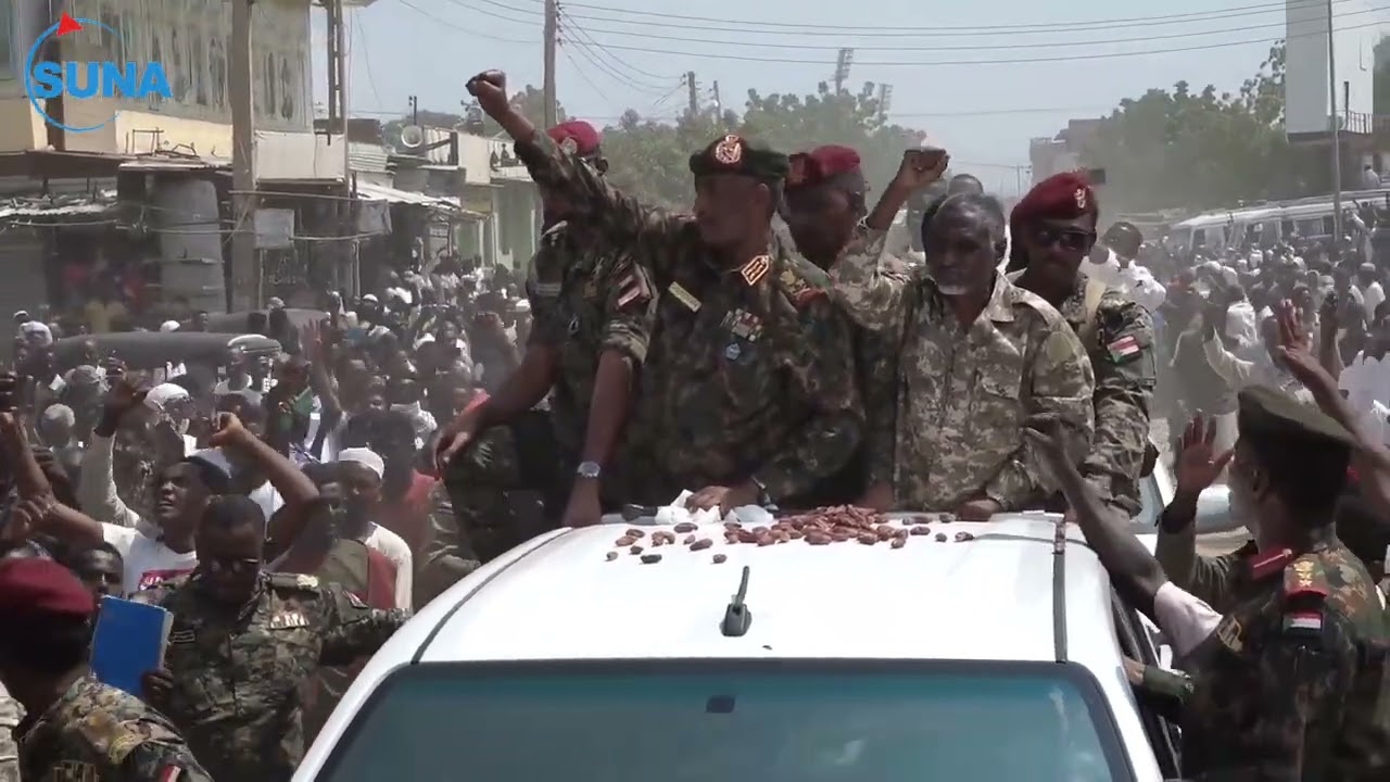 رئيس مجلس السيادة القائد العام يتفقد مدينتي بارا والأبيض