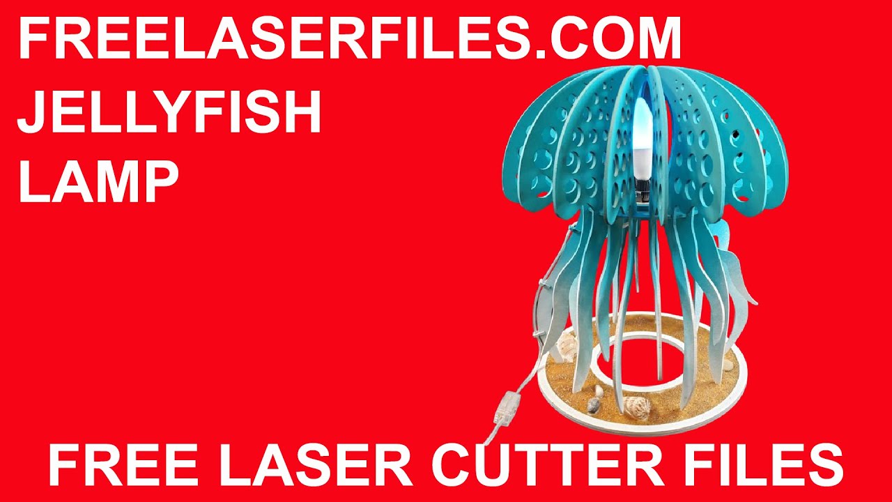 Laser Cut Jellyfish lamp Instructions and Free Cut Files