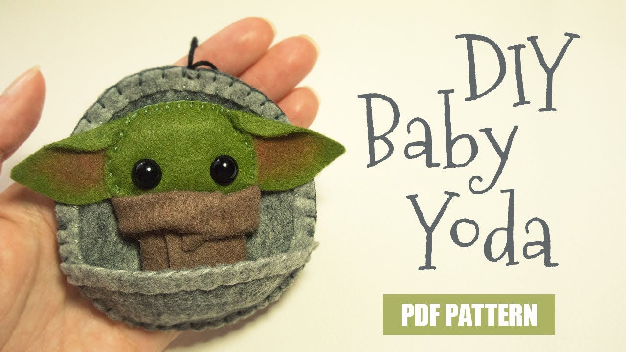 DIY Baby Felt Yoda Toy (step by step tutorial)
