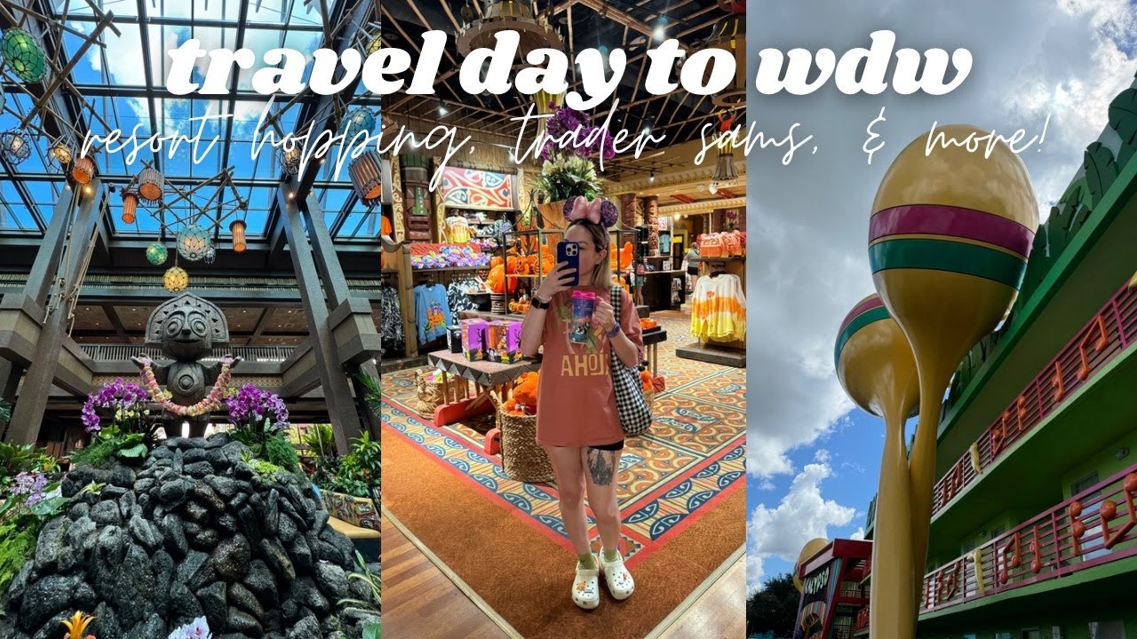 travel day to walt disney world, resort hopping, trader sam's, & more! | september 2024