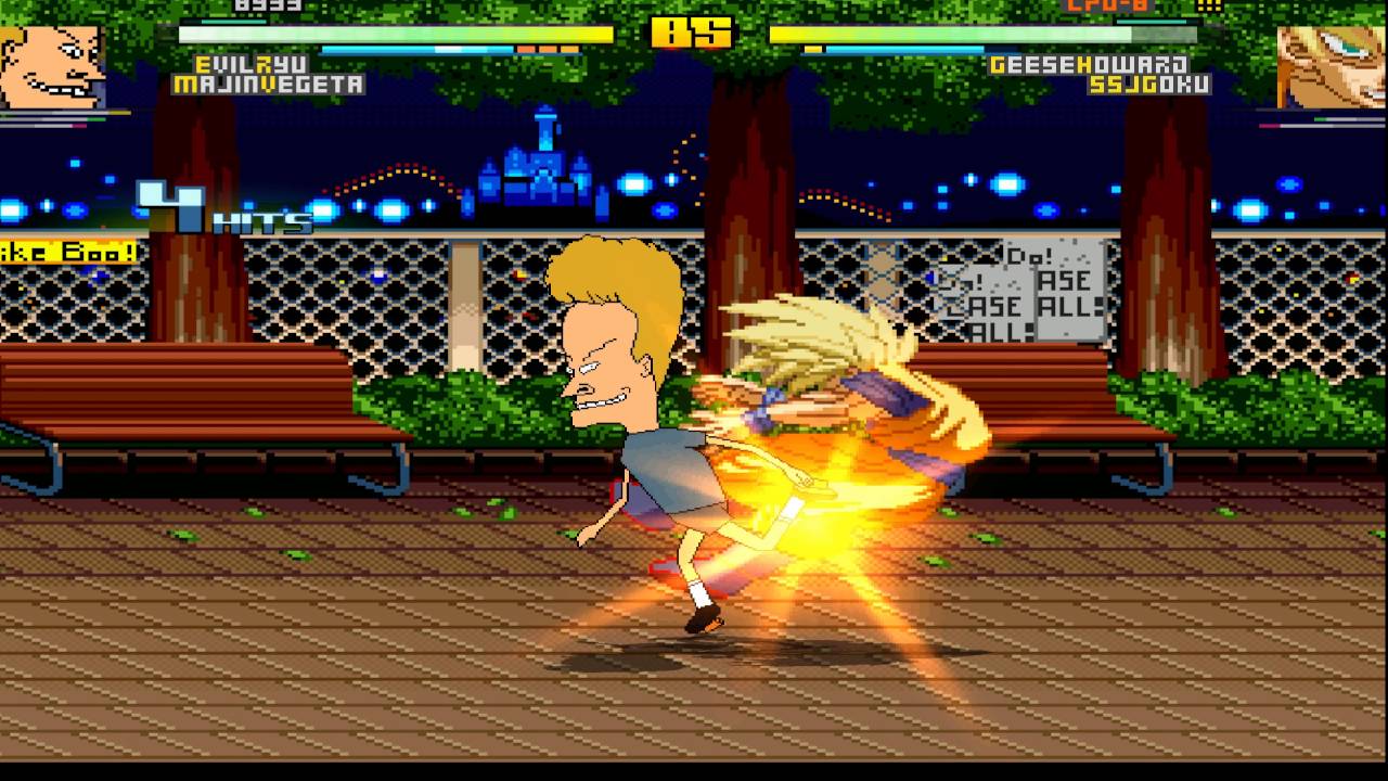 MUGEN: 4v4 Tag Match