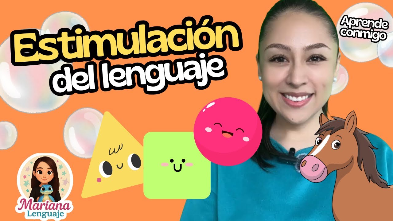 Terapia del lenguaje divertida 🫧 | Hablar con animales de la granja y aprender figuras geométricas🟡