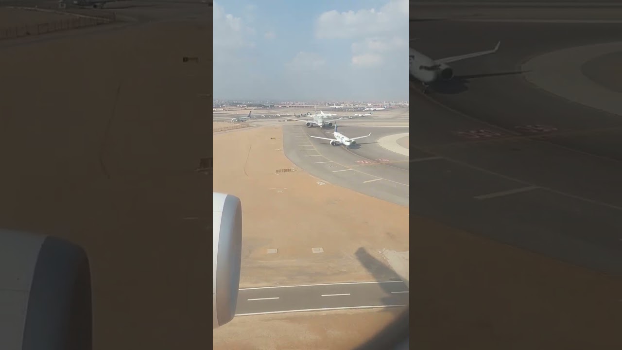 الهبوط في مطار القاهرة الدولي على طائرة مصر للطيران