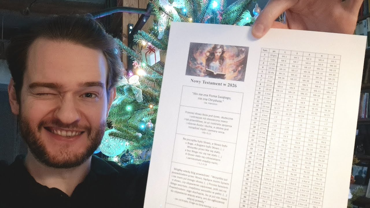 Przeczytaj Nowy Testament w 2026 roku! (tylko 1 rozdział DZIENNIE!) 