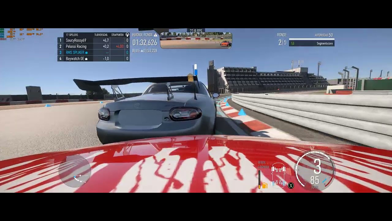 came from the back and won the race