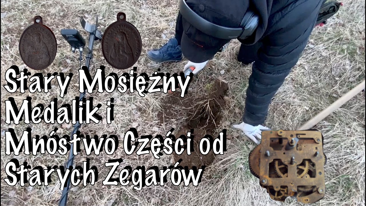 Wykopki 2023 Nokta Legend Nowy Soft - Stary Mosiężny Medalik Mn&oacute;stwo Części od Starych Zegar&oacute;w