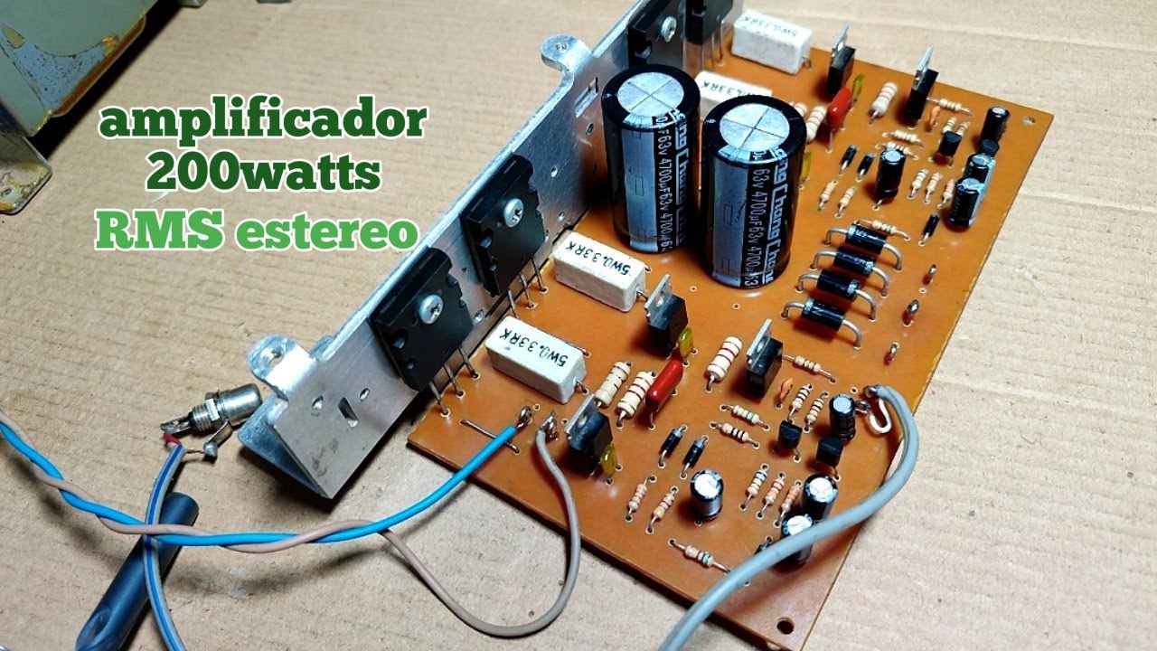 Amplificador Estereo De 200 Watts RMS
