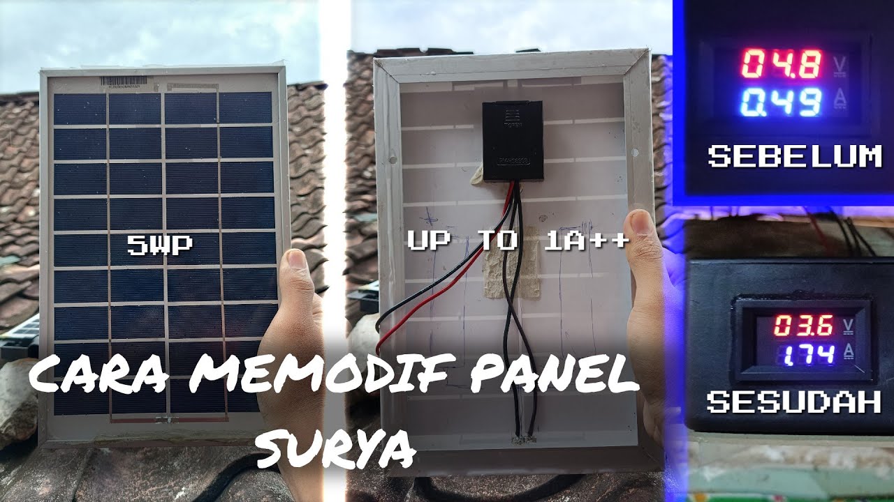 CARA MODIF PANEL SURYA  AGAR LEBIH EFISIEN UNTUK PLTS MINI