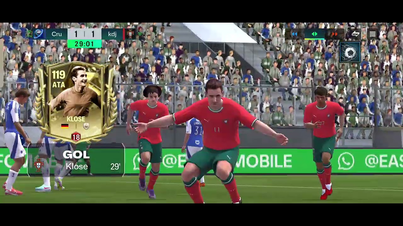 Jogando FC mobile 