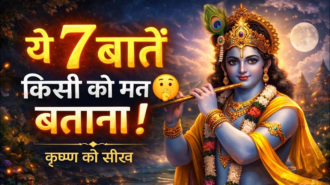🙏 ये सात बाते किसी को मत बताना! Mau Motivation Path! Lord Krishna!