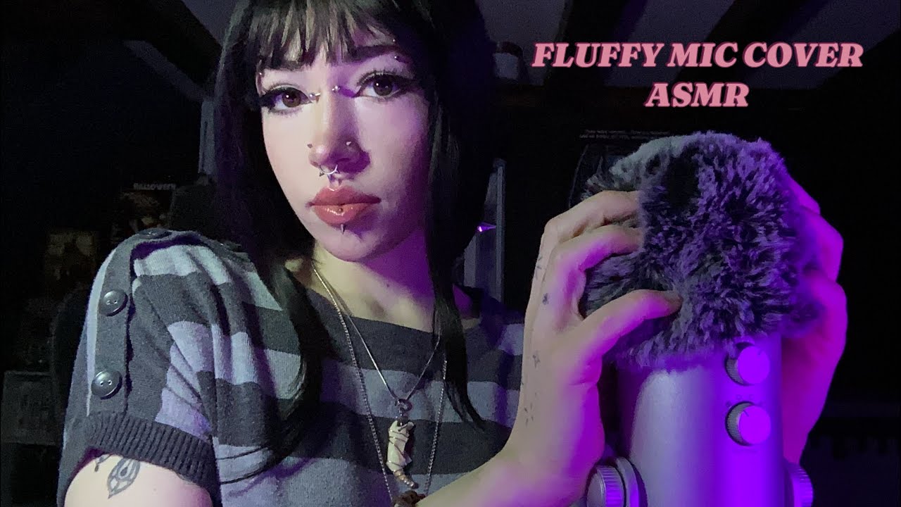 Fluffy Mic Cover Triggers ASMR | Mic Scratching, Mic Brushing, Rambling, Whispering