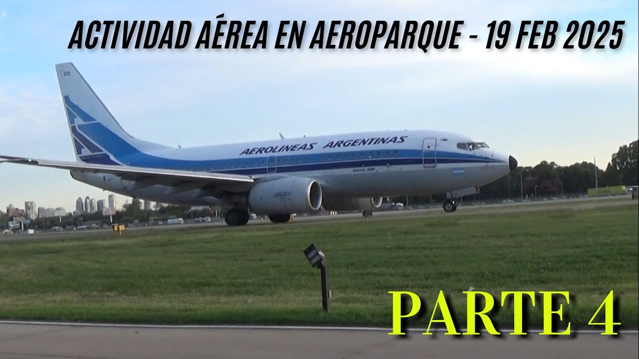 Algunos despegues y aterrizajes en Aeroparque - Parte 4