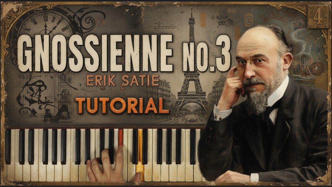 GNOSSIENNE NO. 3 by Erik Satie | Piano Tutorial (Part 1) Slow and Detailed