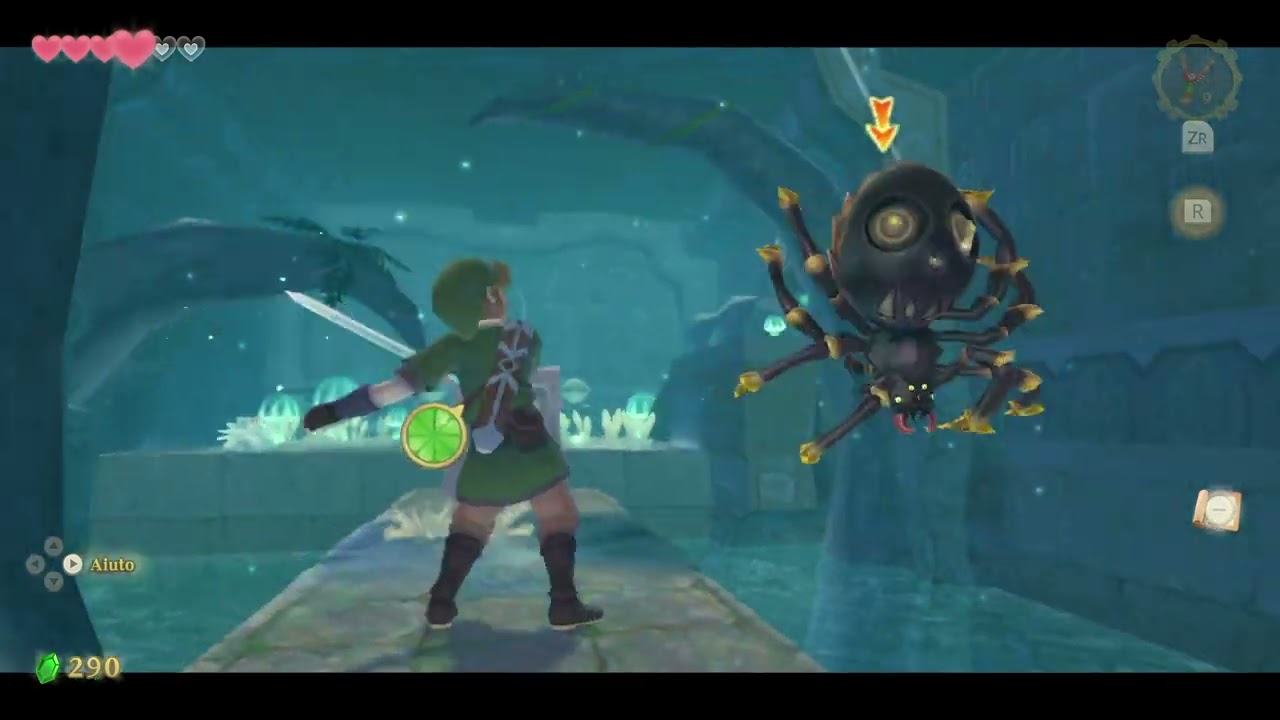 Skyview Temple: How to Kill Spiders TUTORIAL - The Legend Of Zelda: Skyward Sword